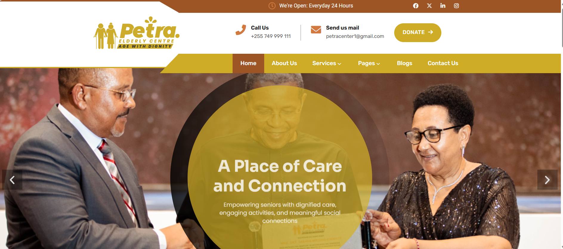 Petra Elderly Website Event